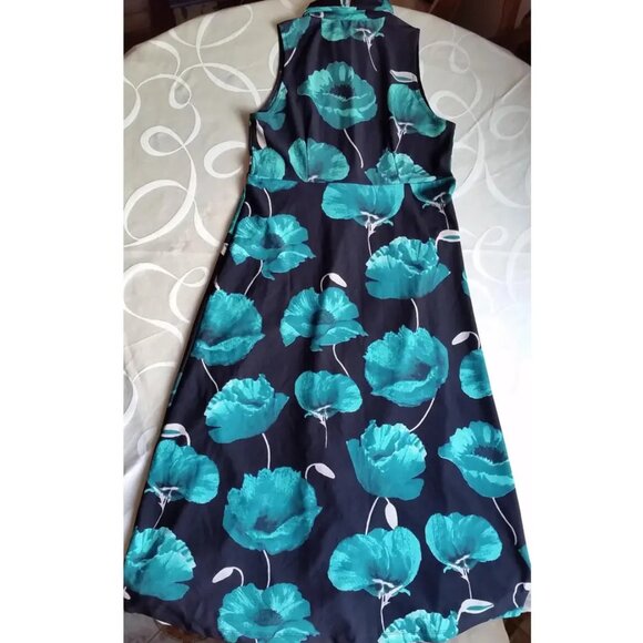 S. Roberts Dresses & Skirts - Long Blue Floral Summer Dress